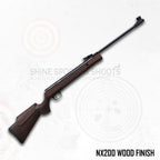 NX200 Athena Wood Finish – .177 (4.5 mm) Break Barrel Air Rifle | Made in India