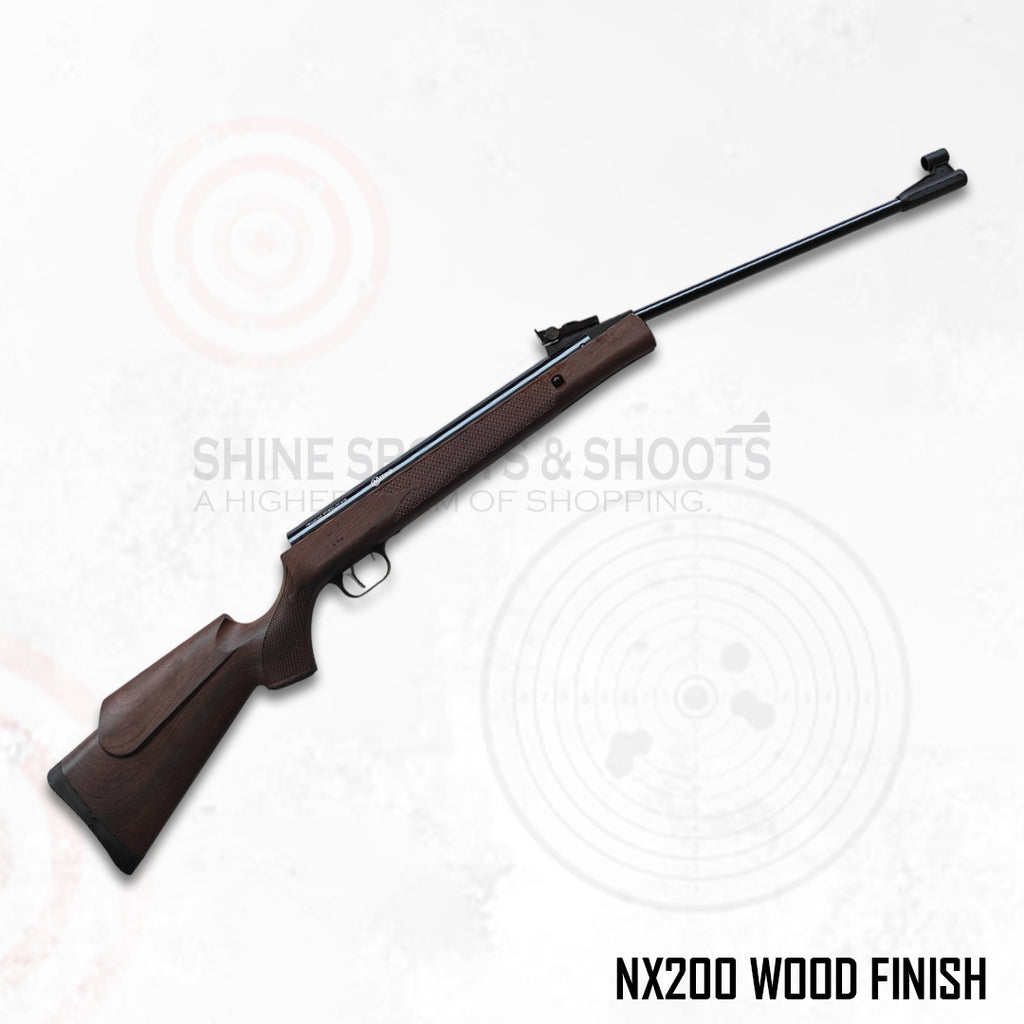 NX200 Athena Wood Finish – .177 (4.5 mm) Break Barrel Air Rifle | Made in India