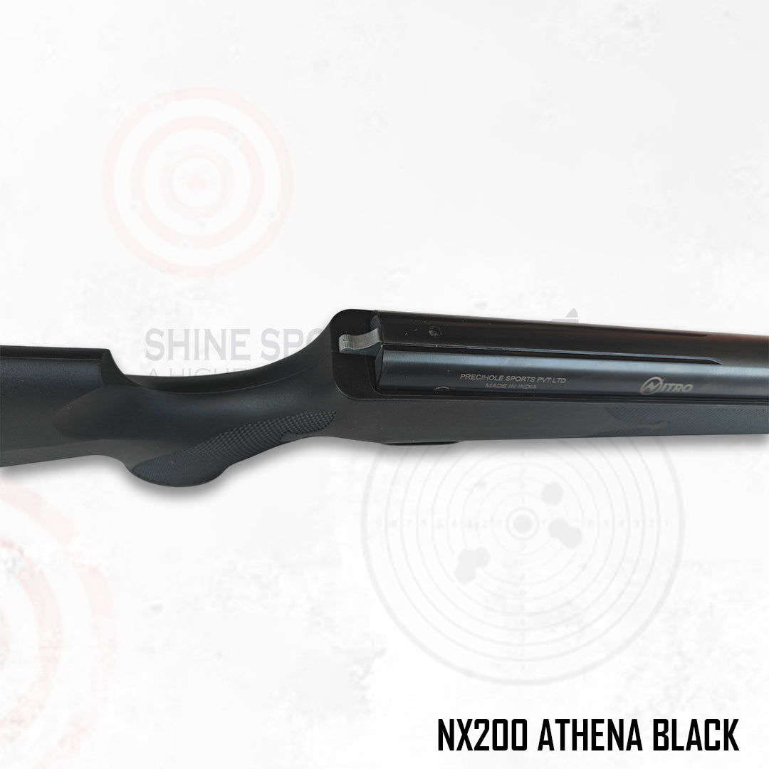 NX200 Athena Black – .177 (4.5 mm) Break Barrel Air Rifle | Made in India