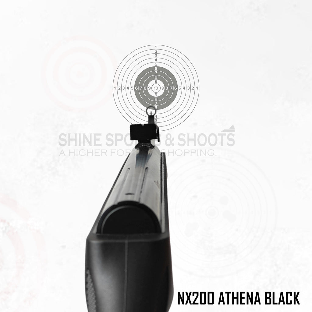 NX200 Athena Black – .177 (4.5 mm) Break Barrel Air Rifle | Made in India