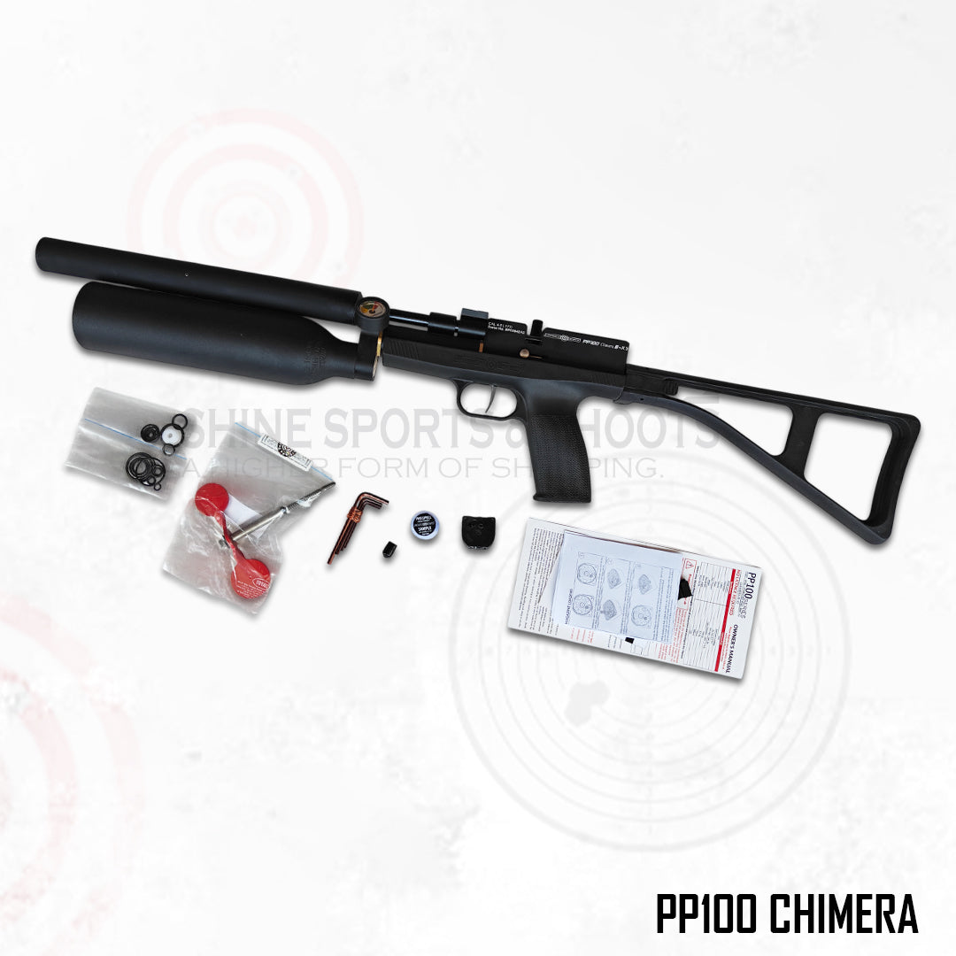 PP100 Chimera B X3 – .177 (4.5 mm) PCP Air Pistol | Made in India