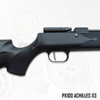 PX100 Achilles X3 Black – .177 (4.5 mm) PCP Air Rifle | Made in India