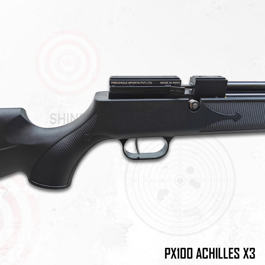 PX100 Achilles X3 Black – .177 (4.5 mm) PCP Air Rifle | Made in India