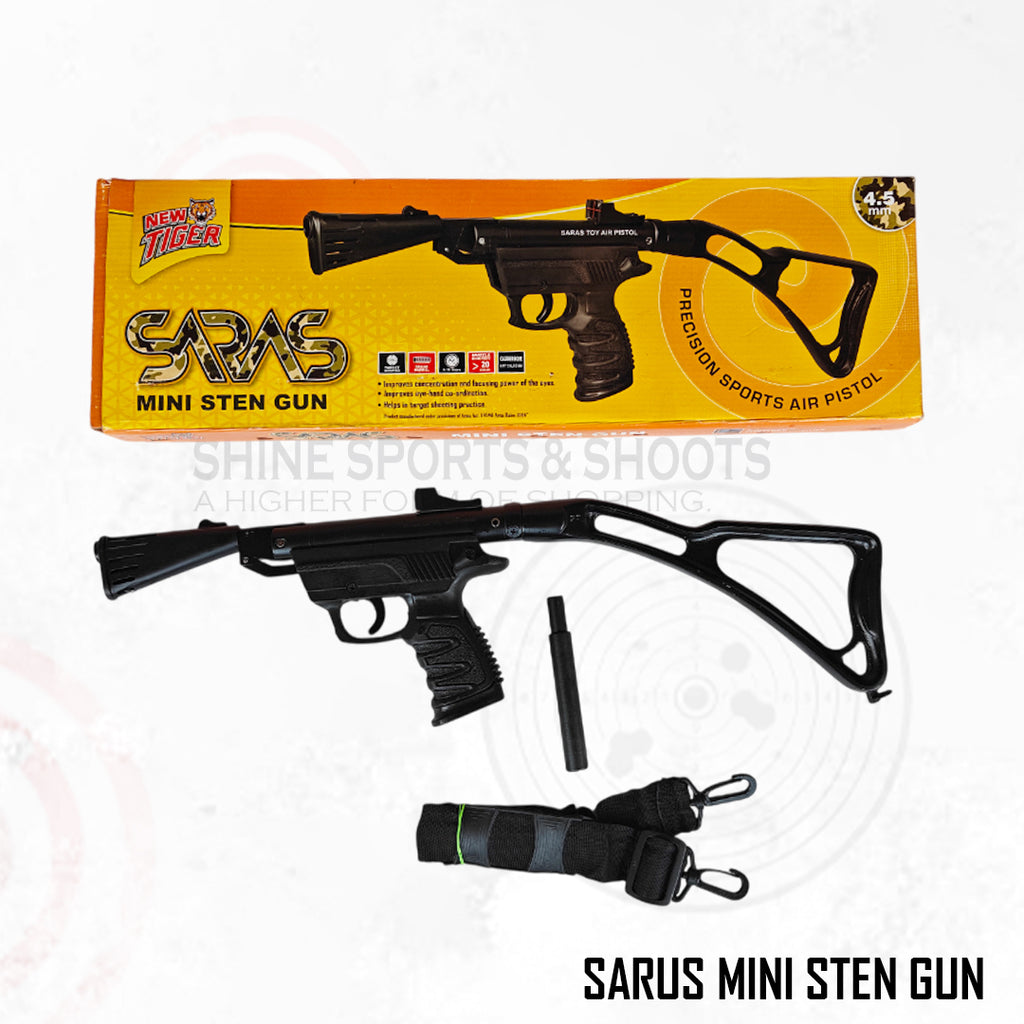 Saras Mini Sten Gun – .177 (4.5 mm) Break Barrel Air Pistol | Made in India